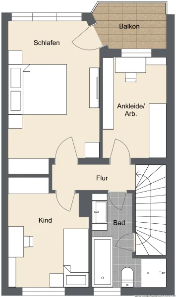 Grundriss Obergeschoss