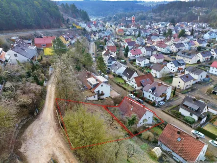 Titelbild - Haus kaufen in Blaustein - Charmantes Haus mit separatem Bauplatz und traumhaftem Ausblick