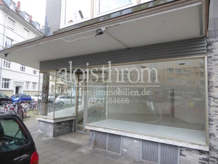 Ladenfront - Laden/Einzelhandel mieten in Karlsruhe - Ladengeschäft in der Südweststadt mit Eckschaufenster