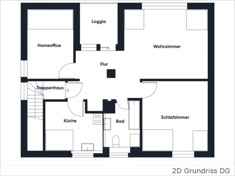 2D Grundriss DG