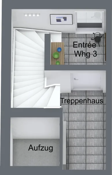 Entrée im OG zur Wohnung 