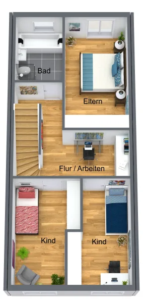 Grundriss OG in 3D