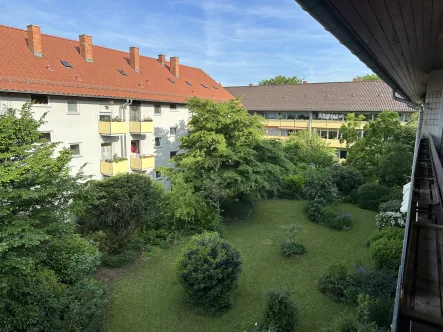 Blick Balkon West - Wohnung kaufen in Heidelberg / Handschuhsheim - Renovierungsbedürftige 4-Zimmer-Wohnung in HD-Handschuhsheim zu verkaufen!