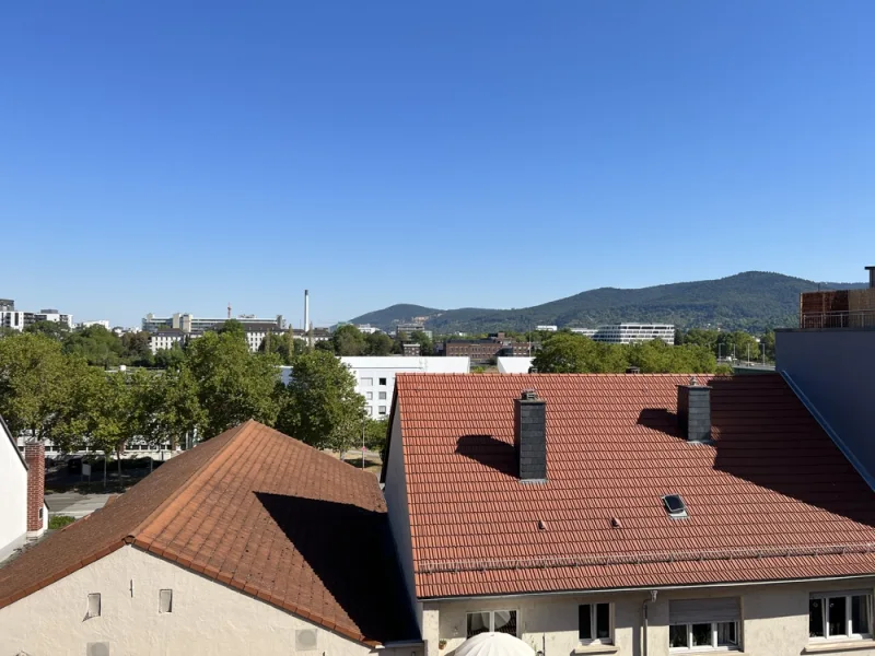 Ausblick Schlafzimmer - Wohnung kaufen in Heidelberg - Schöne, zentral gelegene 3-Zimmer-Wohnung in HD-Bergheim zu verkaufen!