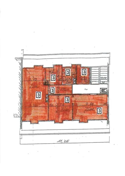 ursprünglicher Grundriss DG