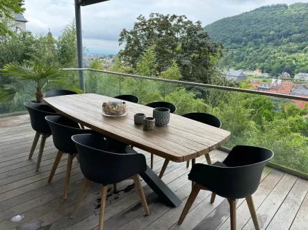 Balkon  - Wohnung mieten in Heidelberg - Traumhafte 4-Zi.-Maisonettewohnung mit EBK und großem Balkon im Herzen der Heidelberger Altstadt zu vermieten!