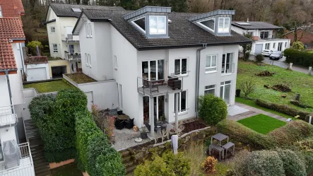 Hausansicht - Haus kaufen in Nußloch - Charmante, gut geschnittene Doppelhaushälfte in Nußloch zu verkaufen