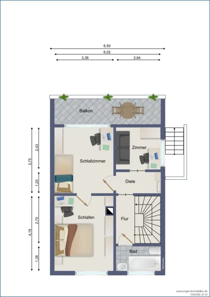 Grundriss 2. Obergeschoss