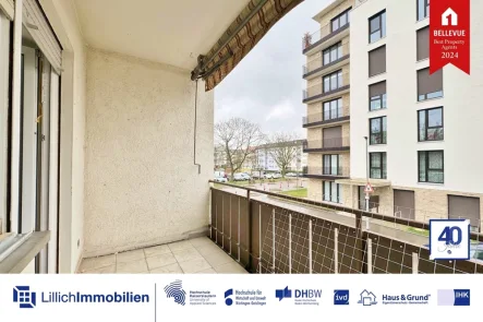 Titelbild - Wohnung mieten in Kornwestheim - Frisch sanierte 3-Zimmerwohnung mit 2 Balkonen in guter Lage!