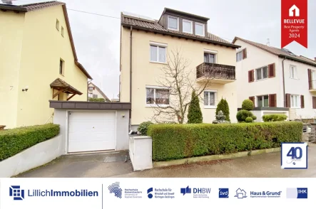 Titelbild - Wohnung mieten in Kornwestheim - Modernes Wohnen mit Charme: Maisonette-Perle mit zwei Balkonen in ruhiger Kornwestheimer Lage!