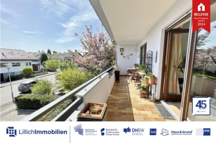 Titelbild - Wohnung mieten in Kornwestheim - "Traumwohnung in idyllischer Lage: Großzügiges Wohnen mit zwei Balkonen und Hobbyraum"