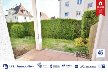  - Wohnung mieten in Kornwestheim - Schöne Erdgeschosswohnung mit 2 Terrassen und Garten zum Genießen!