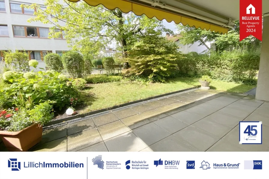  - Wohnung mieten in Kornwestheim - Traumhafte 3,5-Zimmerwohnung mit Terrasse und Blick ins Grüne im Herzen von Kornwestheim!