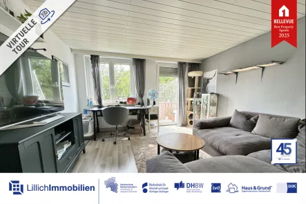 Titelbild - Wohnung kaufen in Kornwestheim - Ohne Käuferprovision: Sanierte 3-Zimmerwohnung mit West-Balkon und Wohlfühlgarantie!