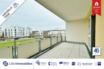 Ohne Käuferprovision! - Wohnung kaufen in Ludwigsburg / Neckarweihingen - Frei zum Bezug - 2,5-ZW mit Balkon und TG-Stellplatz!