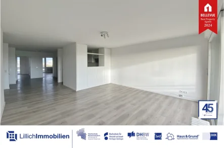  - Wohnung mieten in Kornwestheim - Modernes Wohnen mit Panoramablick: 3,5-Zimmer-Traum mit 2 Bädern und TG-Stellplatz in Kornwestheim!