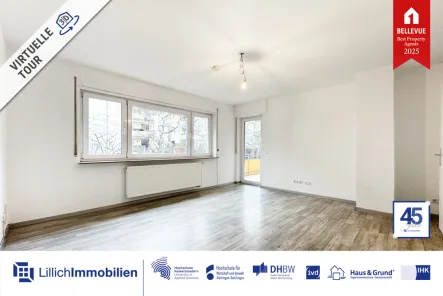 Ohne Käuferprovision! - Wohnung kaufen in Kornwestheim - Ohne Käuferprovision: 3-Zimmerwohnung mit zwei Balkonen im Hochparterre!