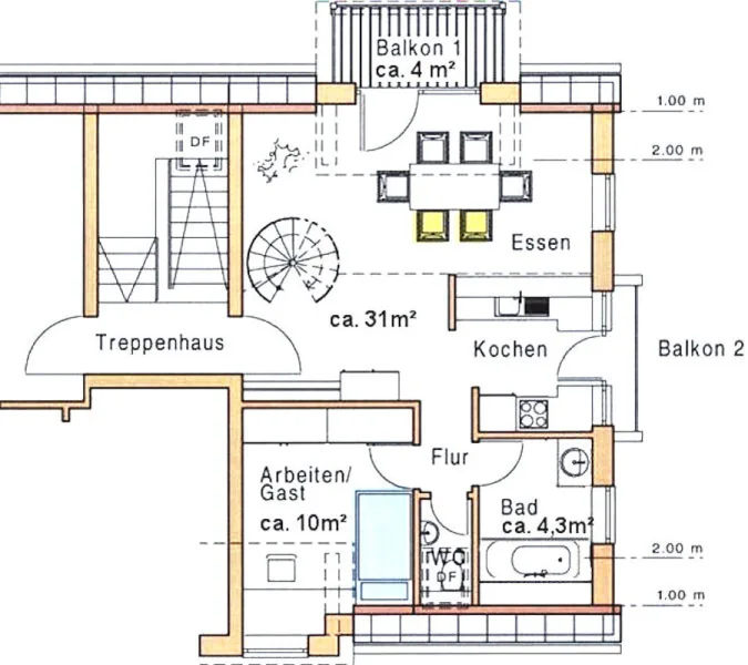 Grundriss DG 1