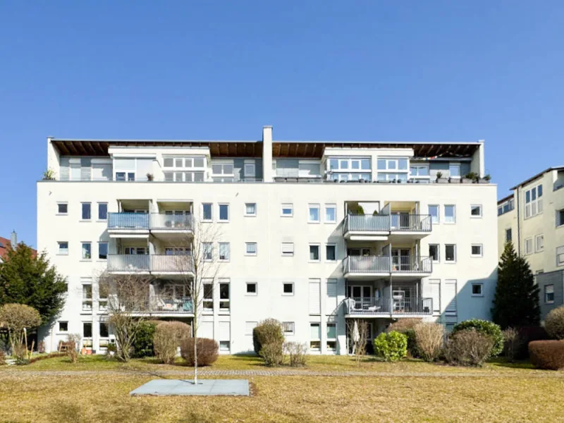 Ansicht - Wohnung mieten in Neu-Ulm - Innenstadt Neu-Ulm 3-Zi.-Wohnung im 1. OG mit Aufzug, Balkon und TG