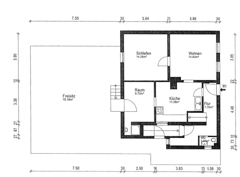 3563 GR EG Einliegerwohnung