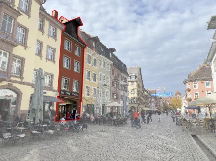 Vorderansicht - Haus kaufen in Villingen-Schwenningen - Wohn- und Geschäftshaus in 1A Geschäftslage in der historischen Altstadt von Villingen