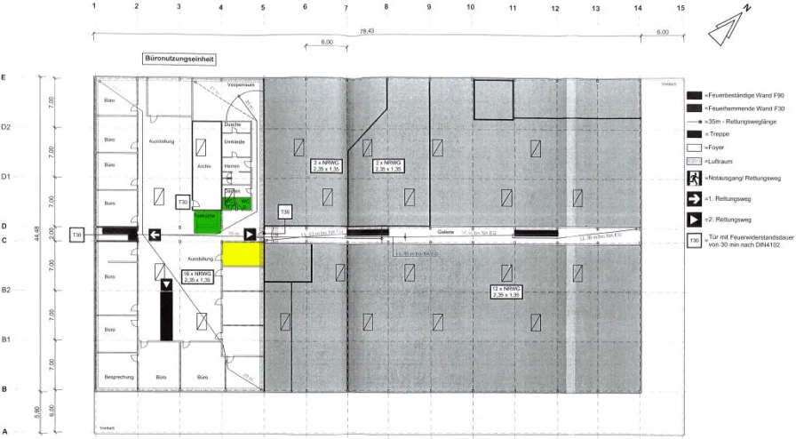 Grundriss-Büro