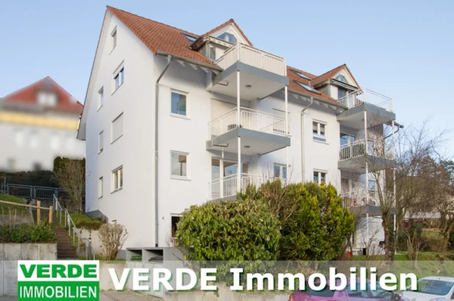 Ansicht Südwest - Wohnung mieten in Neuenbürg - Helle Wohnung mit Südbalkon in ruhiger Hanglage am Stadtrand