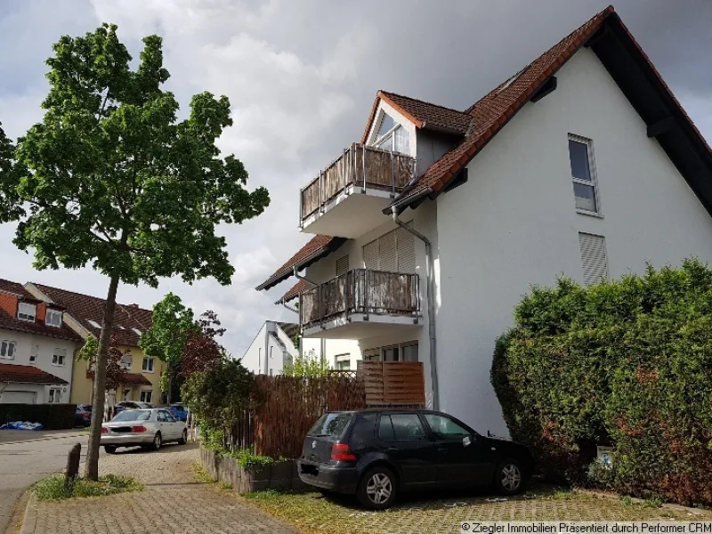 Aussenansicht - Wohnung mieten in Mannheim - Sonnige und vollmöblierte Wohnung in Mannheim-Käfertal - 203854