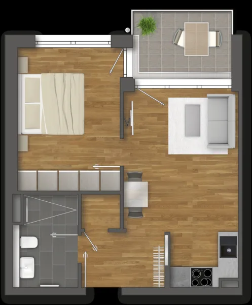 Wohnung 10 unverbindl. Illustration