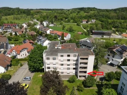 Ansicht - Wohnung kaufen in Konstanz - KN-Dettingen: 4-Zimmerwohnung (Wfl. 107,51 m²) mit TG, Balkon in ruhiger Wohnlage - sofort frei