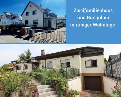 Titel - Haus kaufen in Mannheim / Waldhof - Anwesen mit EFH und 2-Fam.-Haus auf getrennten Grundstücken in ruhiger und beliebter Wohnlage