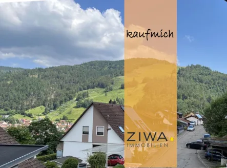 AUSSICHT zum Städtle, NEU und FERTIG - Wohnung kaufen in Todtnau - AUSSICHT, NEU und FERTIG! 3,5 Zimmer-Wohnung, Garage, Stellpl