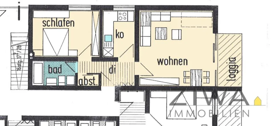 2-Zimmer-Wohnung