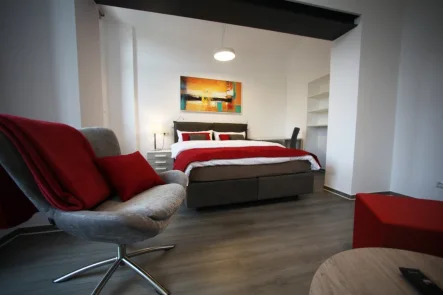 Schlafzimmer - Wohnung mieten in Kassel / Unterneustadt - Bereits ab 38,90 € pro Tag! Das komfortable Apartment mit besonderem Ambiente!