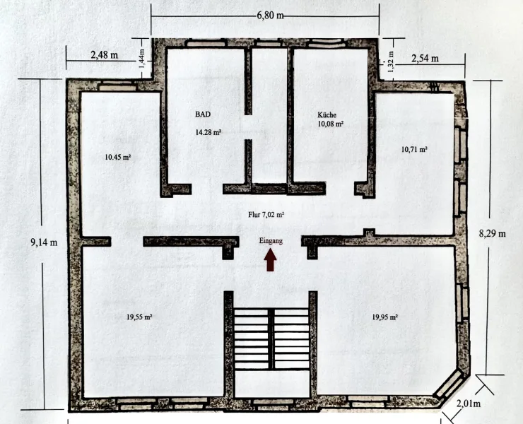 Grundriss EG - 2. OG - Osterholzstr. 5