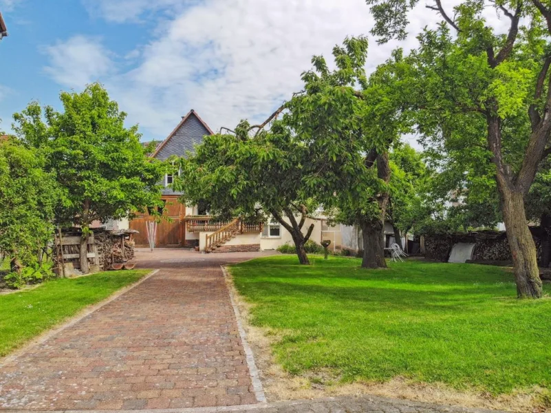 Garten - Haus kaufen in Wolfhagen / Istha - Charmantes, modernisiertes Landhaus mit mehreren  Wohneinheiten