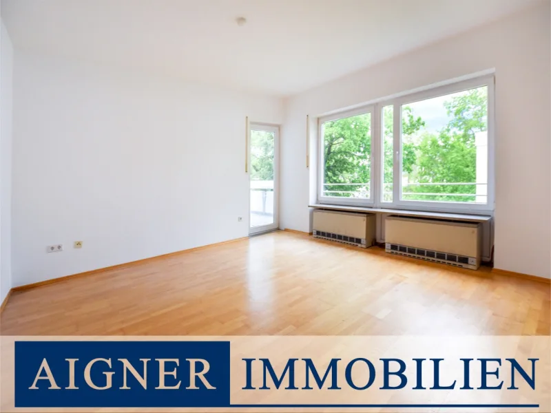 Wohnzimmer - Wohnung kaufen in Gauting - AIGNER - Geräumige 5-Zimmer-Wohnung in Gauting mit zwei Balkonen