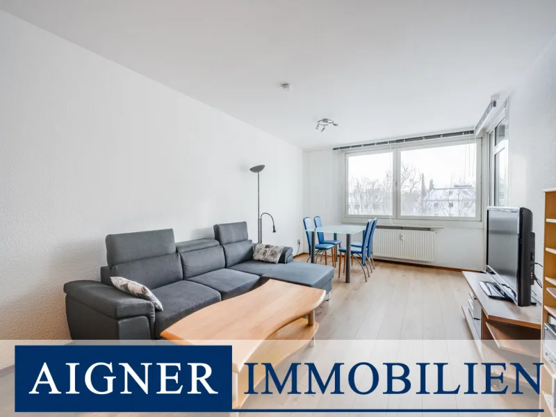 Wohnbereich - Wohnung kaufen in München - AIGNER - Helle und ruhige 2-Zimmer-Wohnung in Laim mit Balkon und guter Infrastruktur