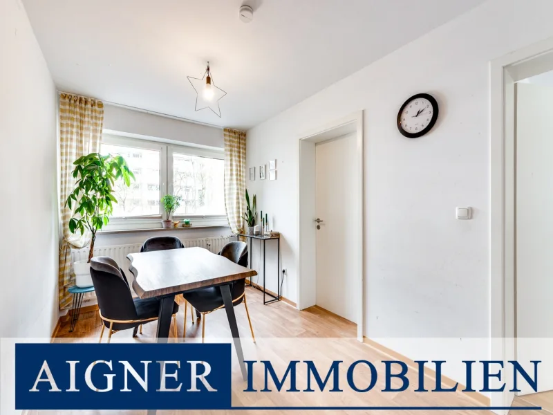 Essbereich - Wohnung kaufen in München - AIGNER - Schick sanierte 3,5-Zimmerwohnung in Parknähe