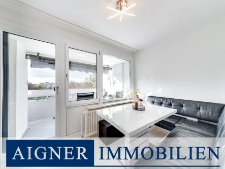 Essbereich - Wohnung kaufen in München - AIGNER - Vermietete 4-Zimmer-Wohnung zur Kapitalanlage mit durchdachtem Grundriss und zwei Loggien