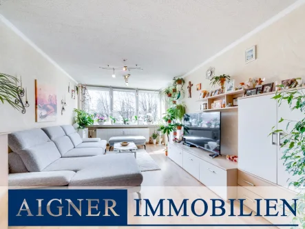 online - Wohnung kaufen in Unterhaching - AIGNER: Gemütlich & Sonnig: 3-Zimmer-Wohnung mit Westloggia in zentraler Lage Unterhachings