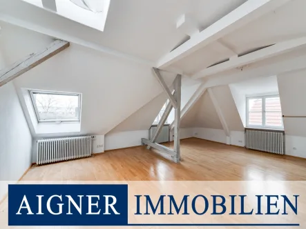 Wohnen - Wohnung kaufen in München - AIGNER - Helle Dachgeschosswohnung mit flexibler Nutzungsmöglichkeit in ruhiger Lage Neuhausen