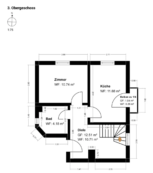 Grundriss 3 OG