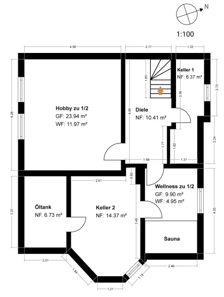 Grundriss Untergeschoss