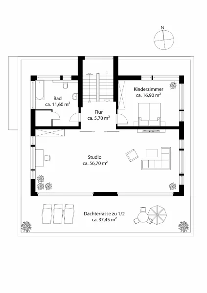 Grundriss Dachgeschoss