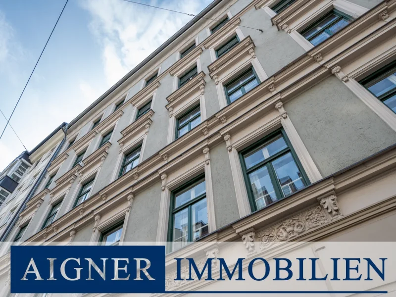 Fassade - Wohnung kaufen in München - AIGNER - Altbaujuwel im Jugendstil: Ein seltenes Terrassenhighlight mitten im Herzen der Stadt