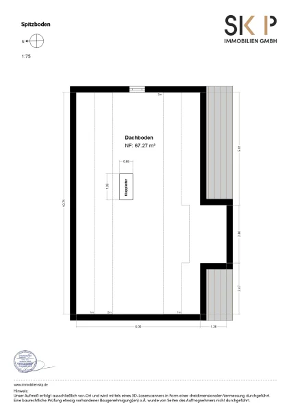 Grundriss Dachspitz