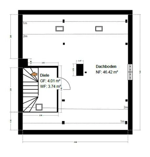 Grundriss Dachgeschoss