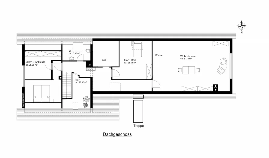 Grundriss Dachgeschoss