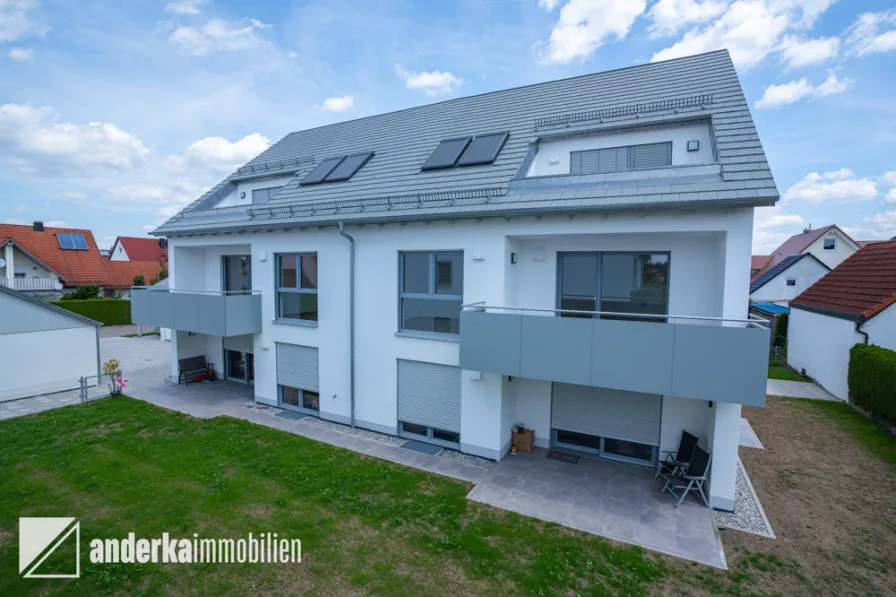 außenansicht - Wohnung kaufen in Ichenhausen - NEUBAU / 3-ZIMMER / BARRIEREFREI / RUHIGE LAGE / BEZUGSFERTIG